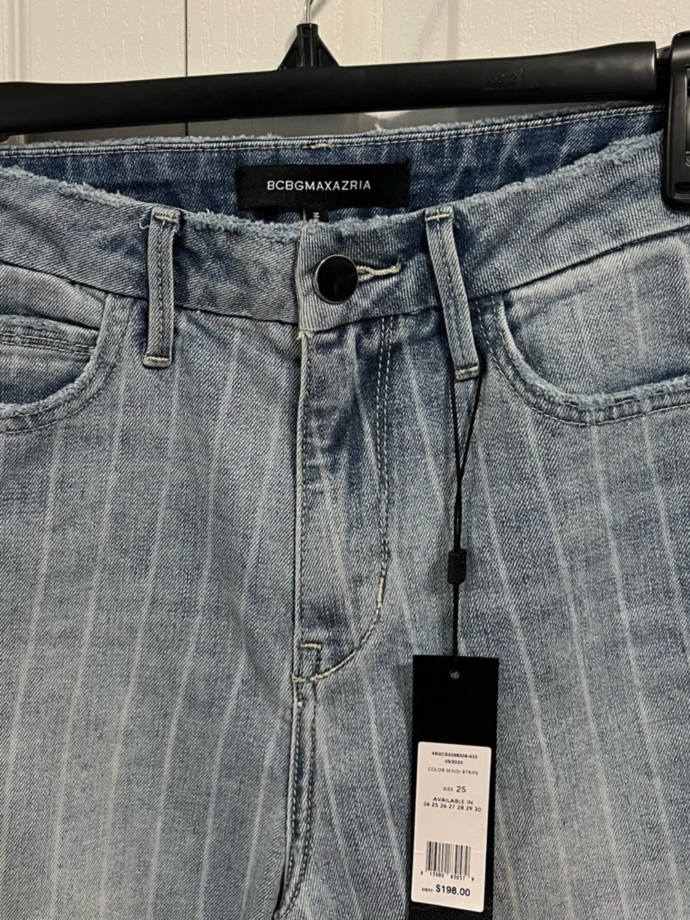 NWT BCBGMaxAzria Mindi Stripe Jeans - Picture 3 of 7